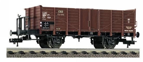 2 axle Gondola car with brake platform type Vtu<br /><a href='images/pictures/Fleischmann/521602.jpg' target='_blank'>Full size image</a>